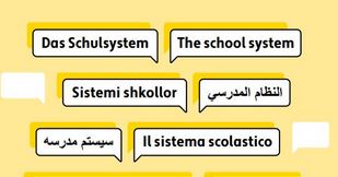 Ausschnitt des Flyers der Elternstiftung zum Schulsystem